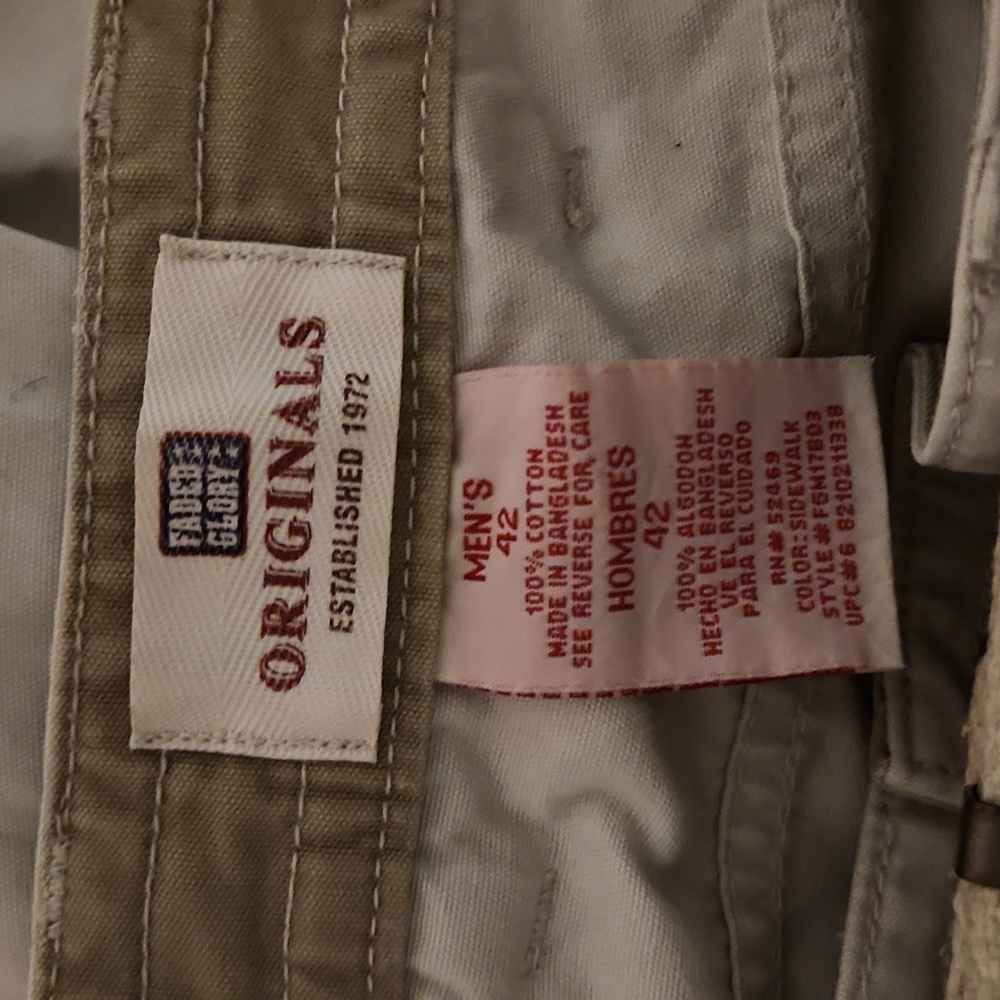 Faded Glory 🎆 Khaki Belted Shorts - Picture 2 of 2
